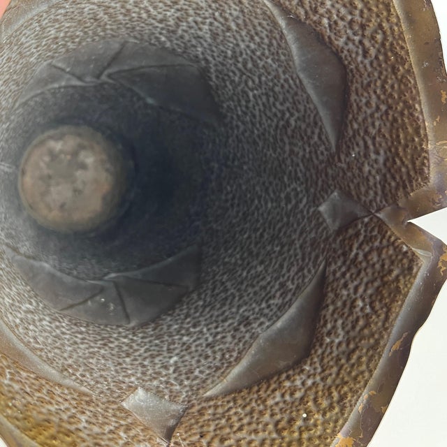 Vintage Italian Hammered Brass Umbrella Stand, 1930s For Sale - Image 10 of 11