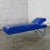 Mid 20th Century MCM to Streamline Modern or Industrial Chaise Daybed Adjustable Back Royal Blue Vinyl and Chrome For Sale - Image 5 of 12