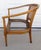 American of Martinsville Mid 20th Century American of Martinsville Barrel Back Cane Arm Chair For Sale - Image 4 of 16