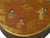 Wood Vintage Handmade Round Brown Golden Scenery Artistic Wood Box For Sale - Image 7 of 9