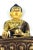 Metal Shakyamuni Buddha Gold & Bronze Nepalese Figurine For Sale - Image 7 of 13