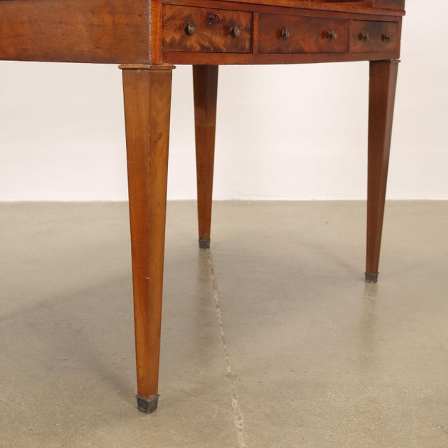 Antique George III Carlton Writing Desk in Mahogany and Brass For Sale - Image 9 of 13