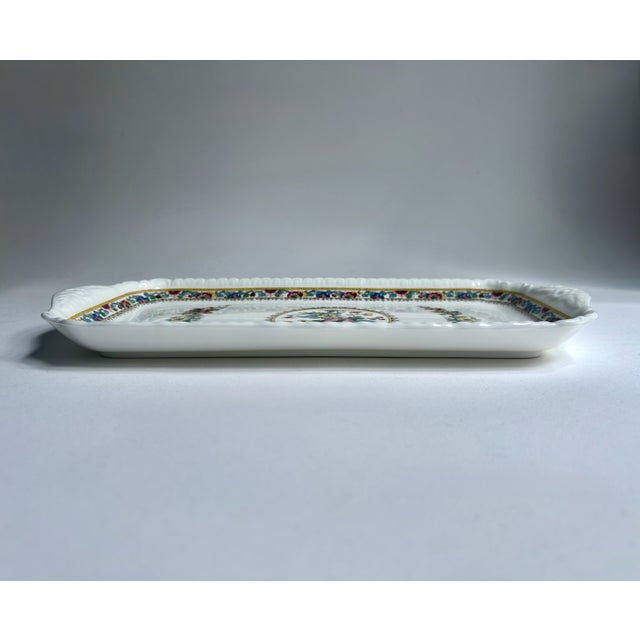 1980s English Coalport "Ming Rose" Bone China Tray For Sale - Image 12 of 15