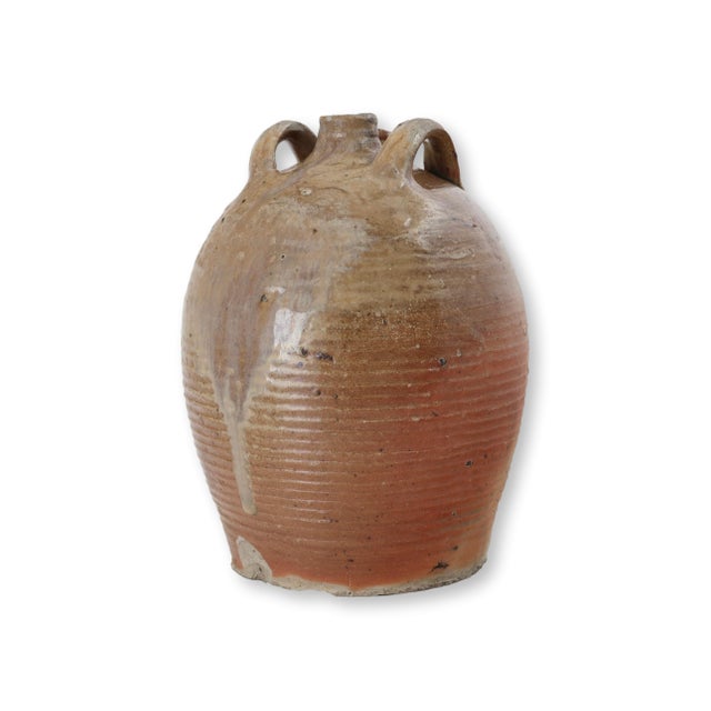 Antique French Glazed Terracotta Olive Oil Jug For Sale In Los Angeles - Image 6 of 6