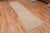 Tribal Geometric Soft Neutral Pastel Color Modern Hallway Runner Rug, Country Of Origin: Central Asia, Circa Date: Modern...