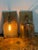 Brass Plate + Mercury Glass Wall Sconces, Pair For Sale - Image 10 of 12