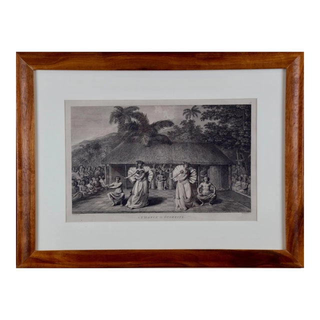 "A Dance in Otaheite" (Tahiti): An Original 18th Century Engraving From Captain Cook's 3rd Voyage, 1784 For Sale