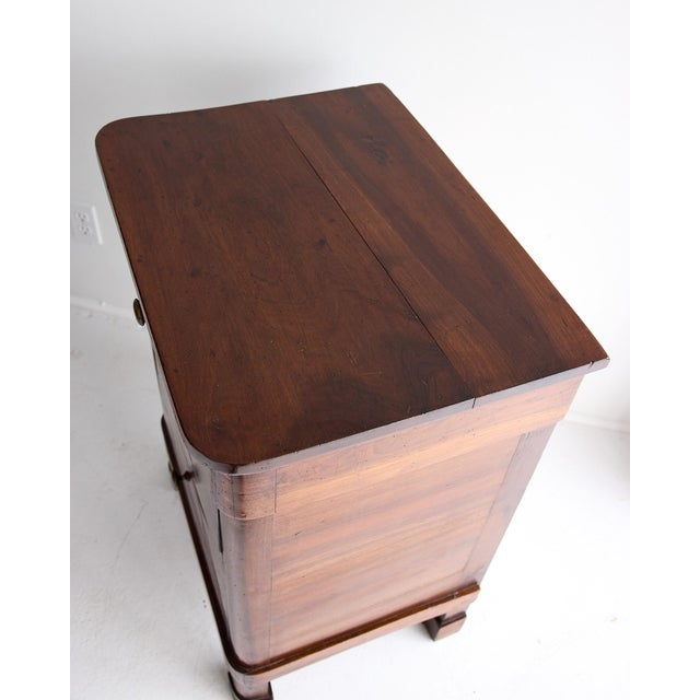 19th Century Italian Walnut Commode, Neoclassical Design, Brass Knobs For Sale In Atlanta - Image 6 of 17