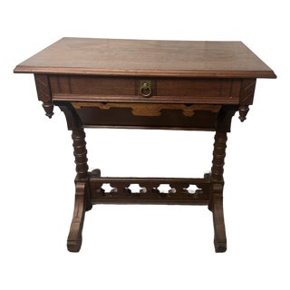 Victorian Eastlake Sewing Table 1870’s For Sale
