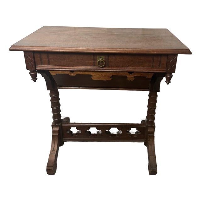 Victorian Eastlake Sewing Table 1870’s For Sale