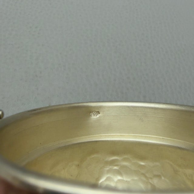 Silver Small Bucket in 800 Silver with Vermeil Interior and Floral Theme For Sale - Image 8 of 12