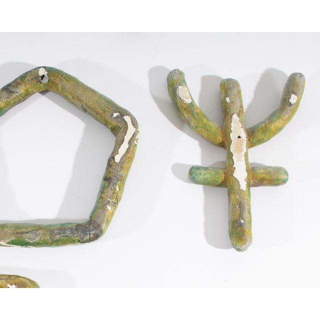 Ceramic 1991 “Essential Equation” Abstract Ceramic Wall Sculptures Ana England For Sale - Image 7 of 10