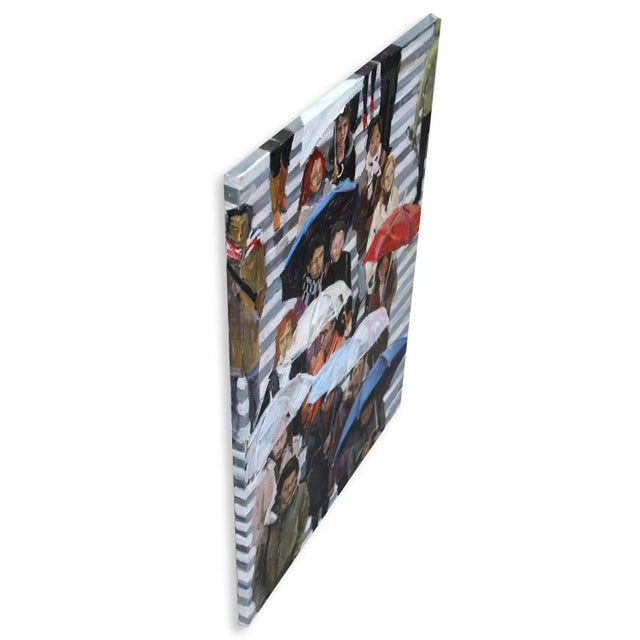 Artwork is created in 2018 and painted with oil. Very low texture. Sides are painted for optional display without a frame.