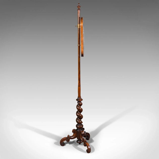1820s Antique Regency English Needlepoint Pole Screen For Sale - Image 4 of 13