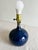 Mid-Century Modern 1960s Mid-Century Modern Lotte and Gunnar Bostlund Table Lamp, Ultramarine Blue For Sale - Image 3 of 9