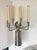 Brass and Chrome French Two-Tone Sconces- a Pair For Sale - Image 11 of 13
