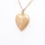Mid-Century 14k Gold Brite-Cut Figural Heart Locket Pendant For Sale In Philadelphia - Image 6 of 14