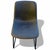 Charcoal Black Faux Leather Curved Bucket Dining Chairs on Black Metal Base - Set 4 For Sale In Palm Springs - Image 6 of 10