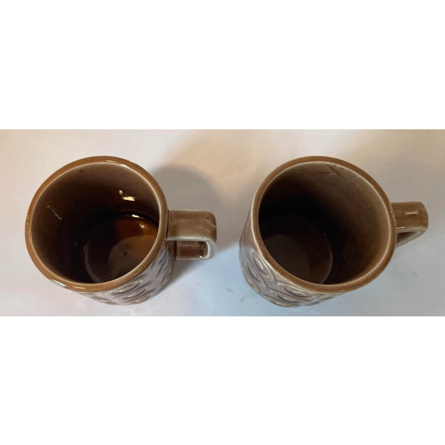 Mid 20th Century Mid Century Ceramic Coffee Mugs - a Pair For Sale - Image 5 of 9