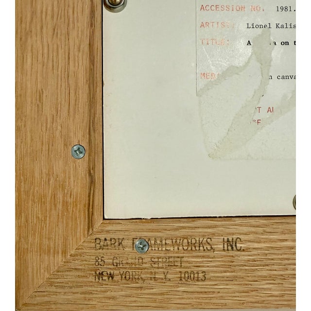 Textile Lionel Kalish, Surrealist Oil Painting Magical Realism Lionel Kalish Italian Home Fantasy Scene, c.1980 For Sale - Image 7 of 15