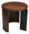 Modern Walnut Veneer and Ebonised Wood Side Table, 1920s For Sale