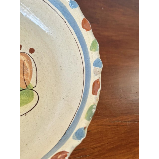 1940s Vintage Tlaquepaque Mexican Large Bowl For Sale - Image 5 of 9