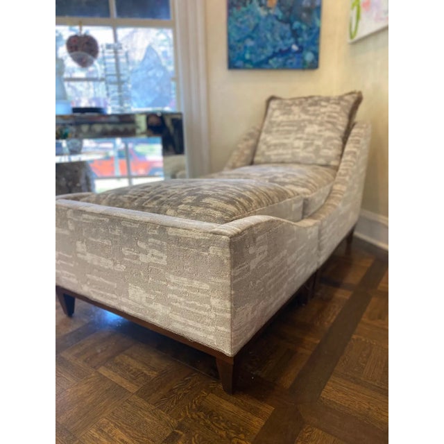 2010s Kravet Camden Lounge Chair and Ottoman Set - Custom For Sale - Image 5 of 12