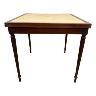 Vintage Mahogany Folding Card Table Game Table For Sale