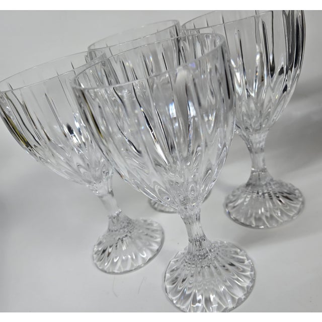 Late 20th Century Hollywood Regency Crystal Goblets- Set of Four For Sale - Image 17 of 18