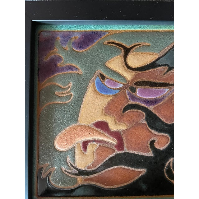 1990s "His Hangover" and "Her Hangover" Ceramic Mosaics by Muralist Guillermo Wagner Granizo- Set of 2 For Sale In San Francisco - Image 6 of 8
