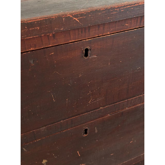 Late 19th Century Antique Painted Pine Chest of Drawers, Original Surface For Sale - Image 16 of 17