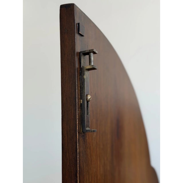 Brown 1960s Burl & Walnut Art Decor Armoire on Cabriole Legs For Sale - Image 8 of 17