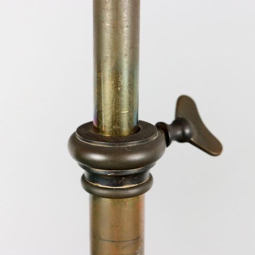 Vintage Table Lamp in Wood, Brass & Glass, 1950s For Sale - Image 5 of 11