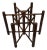 McGuire Organic Modern Bamboo Leather Wrapped Dining Table Base For Sale