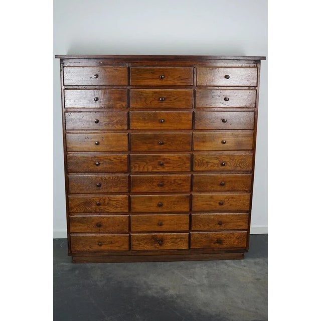 Antique French Early 20th Century Oak Apothecary Cabinet For Sale - Image 6 of 18