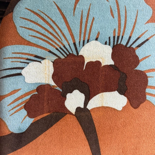 Three Panel Upholstered Folding Room Divider Covered in Jack Lenor Larsen Fabric For Sale - Image 11 of 12