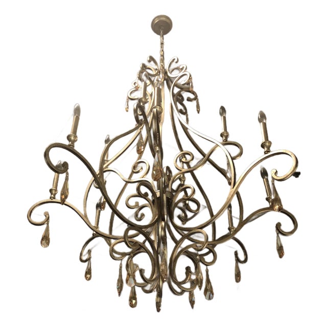 Elegant Crystal Chandelier For Sale