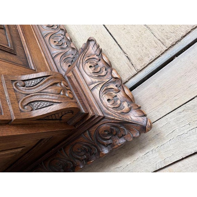 Large Oak Pharmacy Display Case For Sale - Image 17 of 18