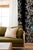 Not Yet Made - Made To Order Mahjong Floral Stripe Grasscloth Wallpaper by House Party | Blank Black | 8 Yards For Sale - Image 5 of 8