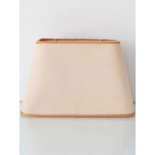 Mid-Century Italian Travertine and Brass Table Lamp attributed to Philippe Barbier, 1970s For Sale - Image 13 of 18