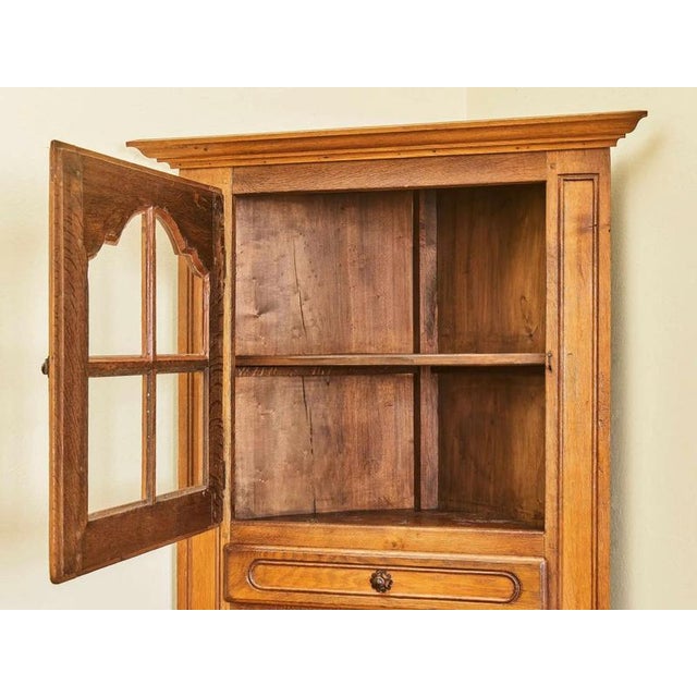 Small Corner Cabinet in Oak, 1800s For Sale - Image 11 of 13