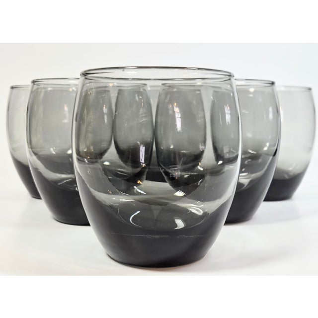 Mid Century Smoky Gray Roly Polies- Set of Seven For Sale - Image 9 of 10
