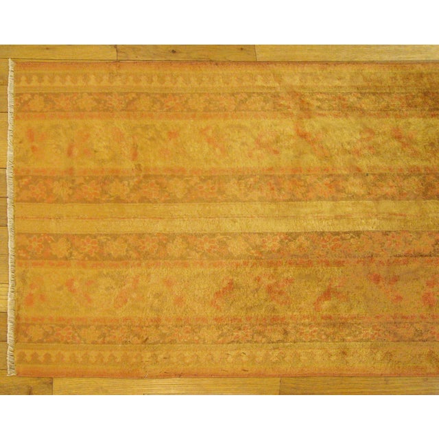 Early 20th Century Antique Indian Agra Rug - 5′0" × 2′1″ For Sale - Image 4 of 5