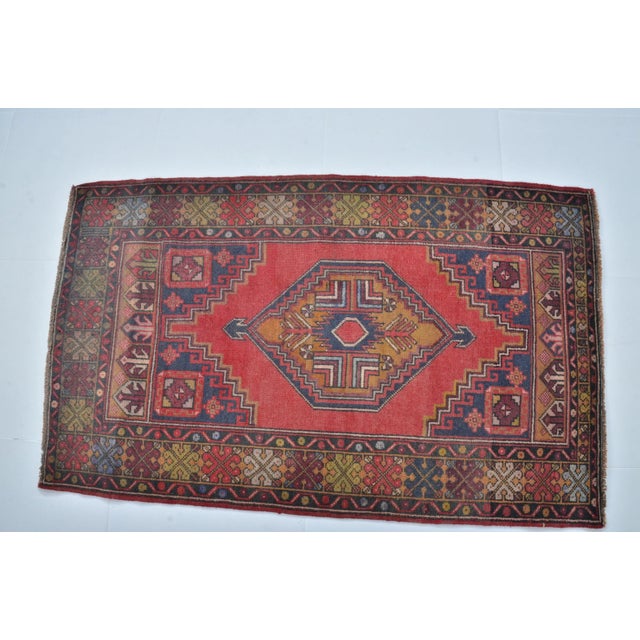 Red Turkish Wool Oushak Nomadic Natural Rug For Sale In Phoenix - Image 6 of 11