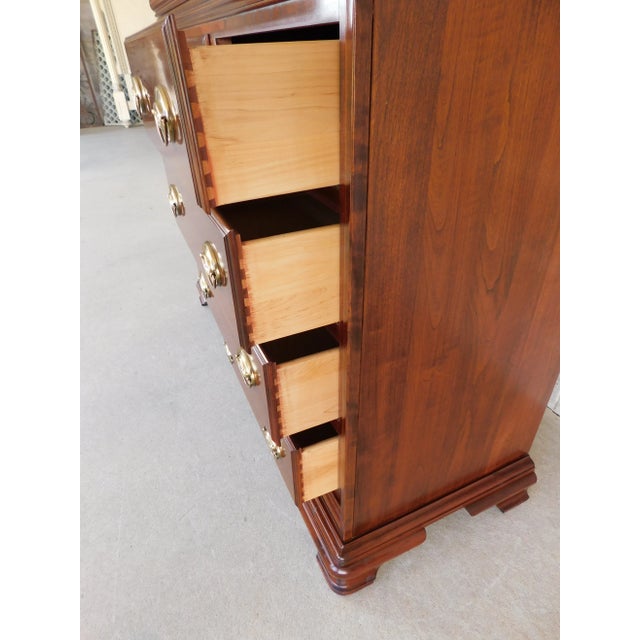 Traditional Jamestown Sterling Cherry Dresser & Mirror For Sale - Image 3 of 13