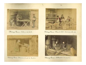 Unknown, Japanese Ethnographic Photograph, Vintage Albumen Print, 1880s/1890s, Set of 7