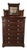 Kimbel & Cabus Gothic Revival Walnut Tall Chest With Mirror 84" For Sale