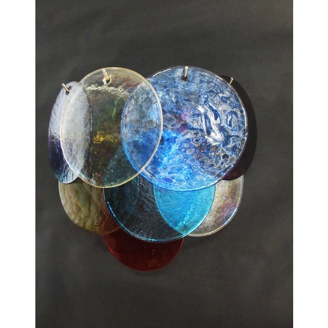 1970s Pair of Vistosi Sconces 10 Multicolored Murano Glasses For Sale In Los Angeles - Image 6 of 10
