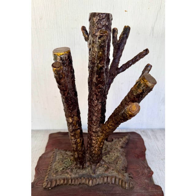 20th C. Mid Century Modern Brutalist Brutal Steel Tree Sculpture Lamp Body For Sale - Image 10 of 11