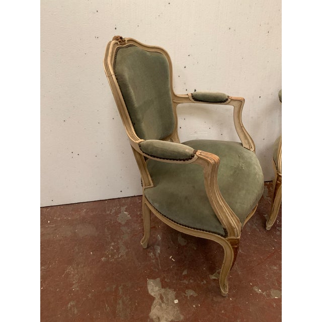 Louis XV Style Cabriolet Chairs in Patinated Beechwood, Set of 2 For Sale - Image 13 of 18